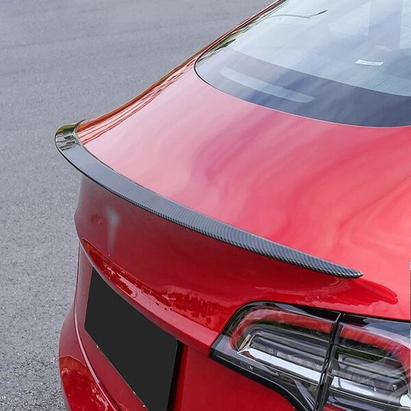 Aileron / Spoiler arrière Tesla model 3 effet carbone brillant - Équipement  auto