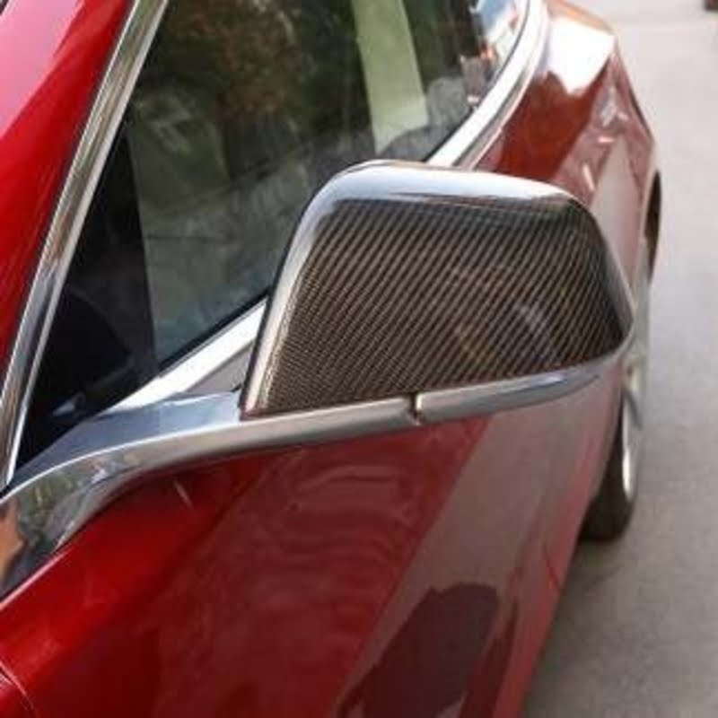 Coques rétroviseurs en carbone pour Tesla Model S LR & Plaid 2022 +